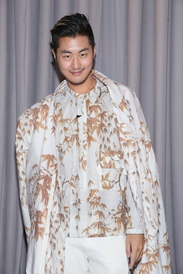 NEW YORK, NY - SEPTEMBER 16:  Fashion editor of Mashable, David Yi poses backstage at The Fat Jew fa...