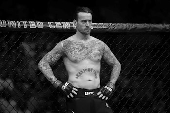 CHICAGO, IL - JUNE 09: CM Punk prepares to fight Mike Jackson in their welterweight bout during the UFC 225: Whittaker v Romero 2 event at the United Center on June 9, 2018 in Chicago, Illinois. Jackson won by unanimous decision. (Photo by Dylan Buell/Getty Images)