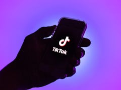 SPAIN - 2021/02/16: In this photo illustration, a Tik Tok logo seen displayed on a smartphone. (Phot...