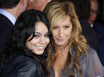 Hollywood - Vanessa Anne Hudgens and Ashley Tisdale attend the DVD Premiere of 'High School Musical ...