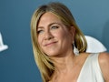 Jennifer Aniston said returning to set for the Friends reunion was emotional. 