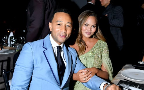 LOS ANGELES, CALIFORNIA - NOVEMBER 09: (L-R) John Legend and Chrissy Teigen attend the 2019 Baby2Bab...