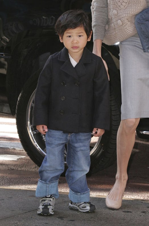 NEW YORK - SEPTEMBER 20:  Pax Jolie-Pitt visits Borders book store on September 20, 2007 in New York...