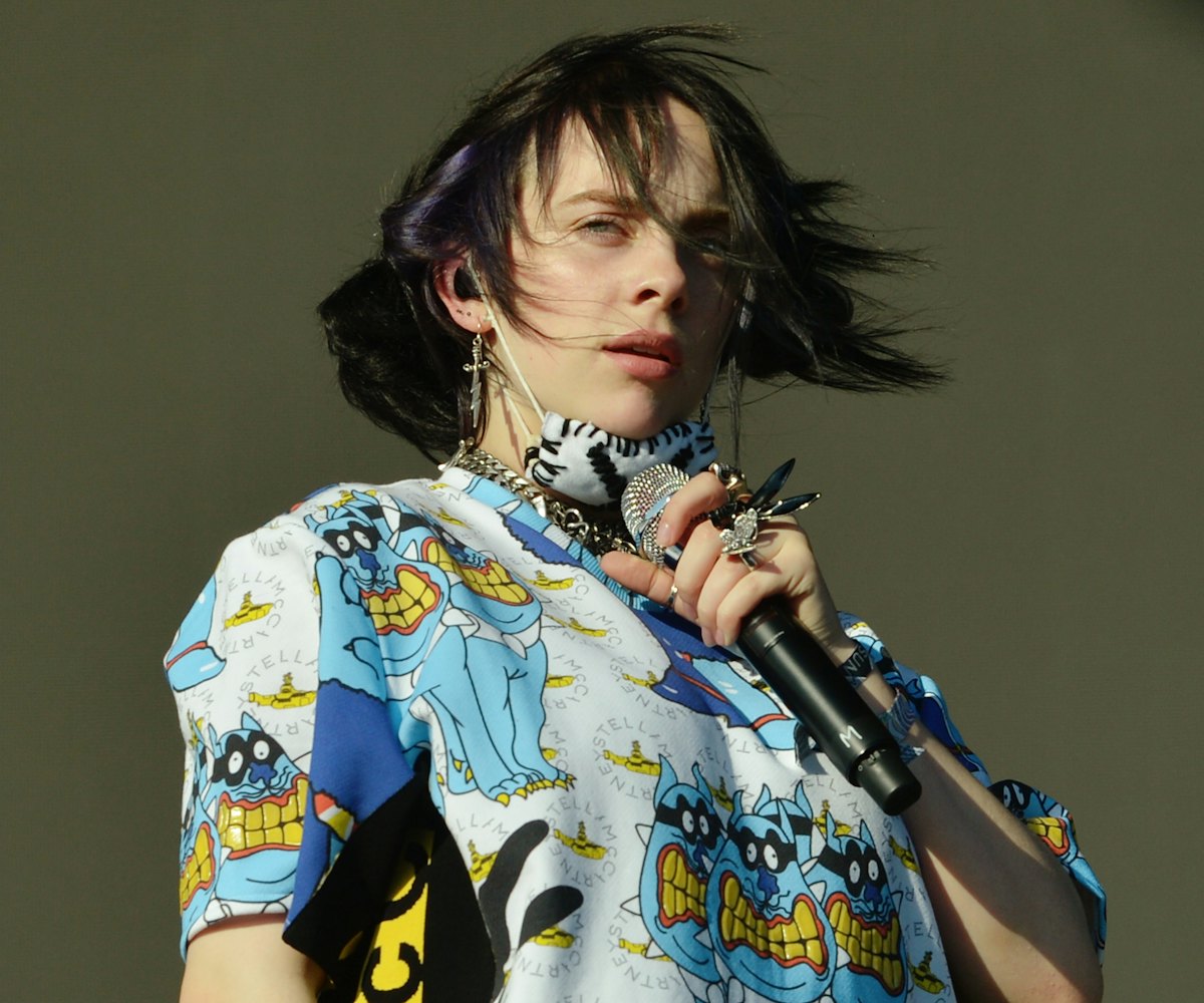 GLASTONBURY, ENGLAND - JUNE 30:  Billie Eilish performs live on the Other stage during day five of G...