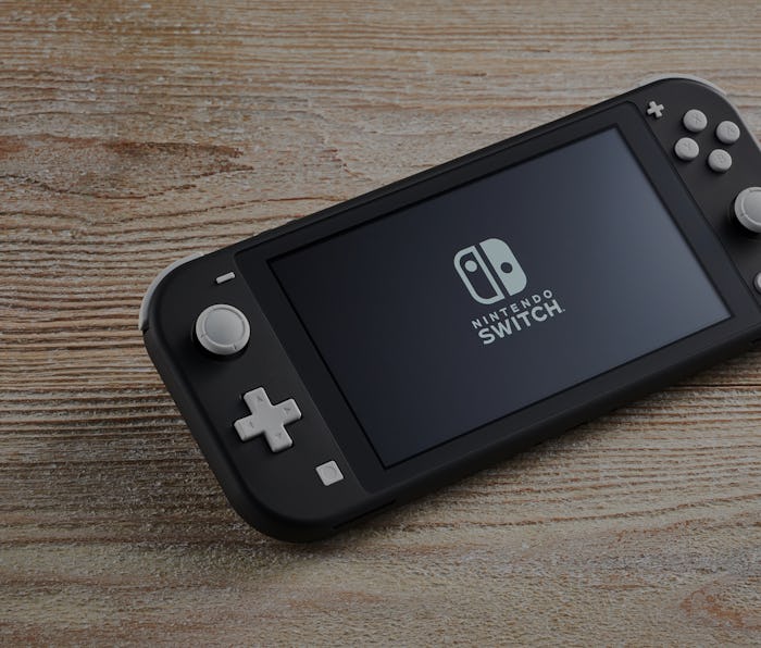 A 2019 Nintendo Switch Lite handheld video games console with a Gray finish, taken on November 7, 20...