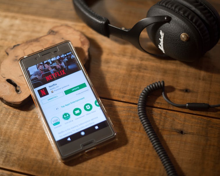 BANGKOK, THAILAND - 2018/05/31: In this photo illustration, the Netflix application seen displayed ...