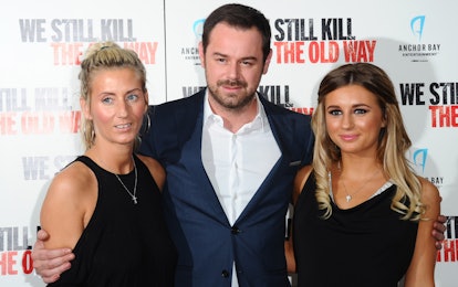 LONDON, ENGLAND - SEPTEMBER 29:  Joanne Mas, Danny Dyer and Dani Dyer attend a photocall for "We Sti...