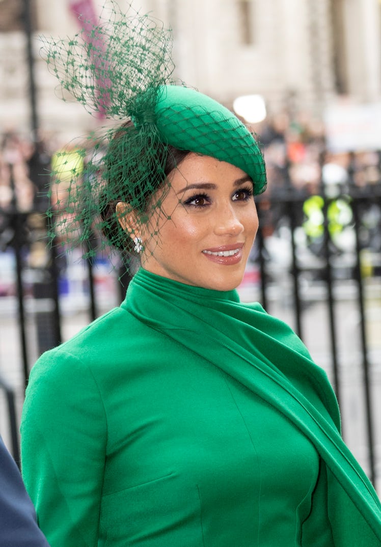 LONDON, ENGLAND - MARCH 09: Meghan, Duchess of Sussex attends the Commonwealth Day Service 2020 at W...