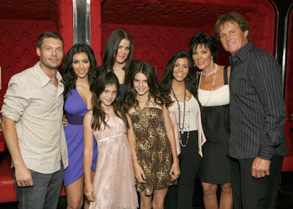 AGOURA HILLS, CA - OCTOBER 16:  Ryan Seacrest, Kim Kardashian, Kylie Jenner, Khloe Kardashian, Kenda...