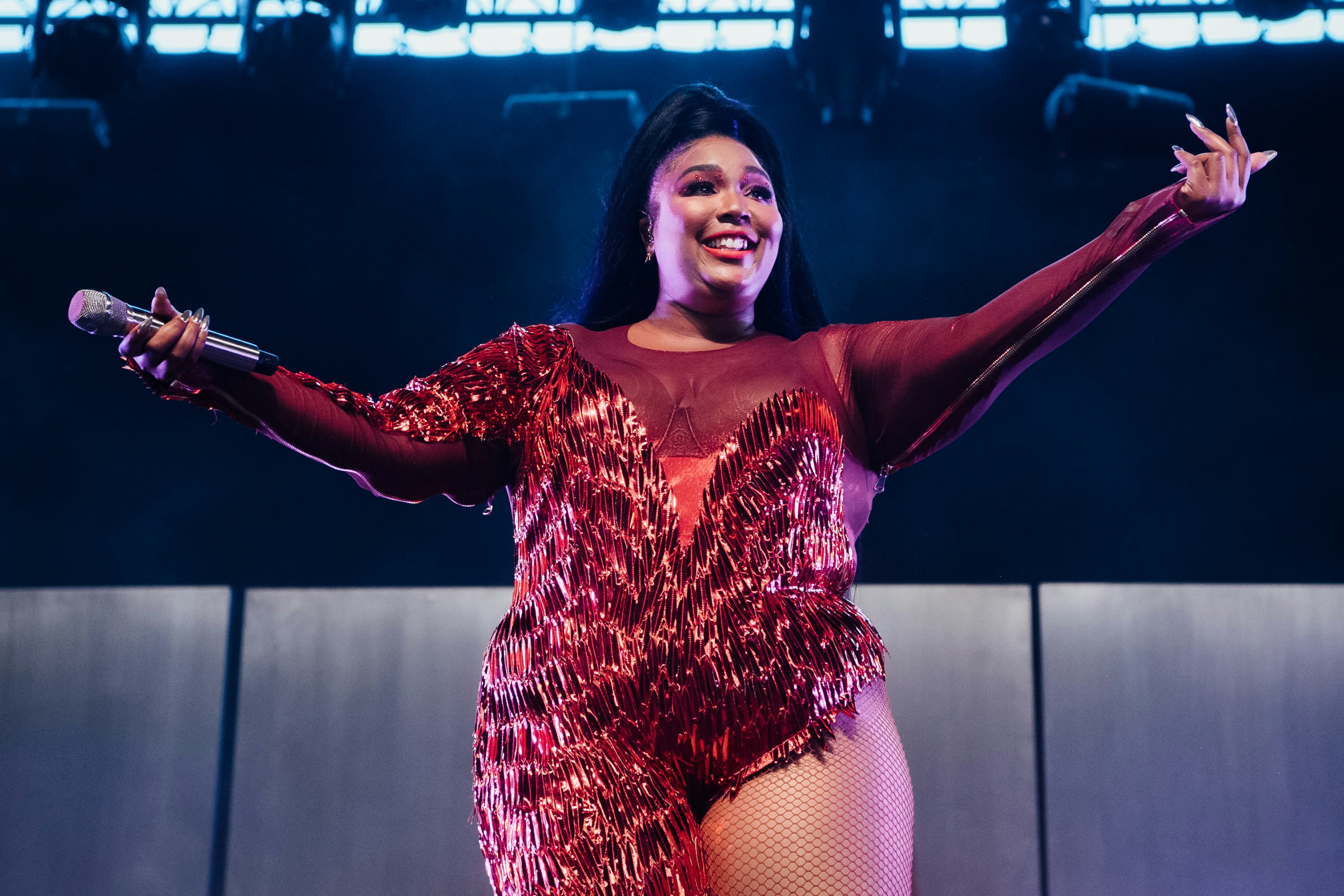 INDIO, CALIFORNIA - APRIL 21: Lizzo performs onstage at the 2019 Coachella Valley Music and Arts Fes...