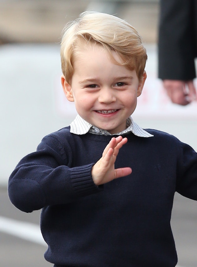 Prince George loves a tractor.