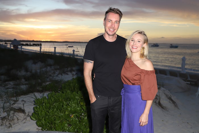 PROVIDENCIALES, PROVIDENCIALES - JANUARY 30:  Dax Shepard and Kristen Bell pose as she vacations wit...