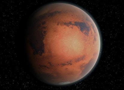 An impression of the Red Planet, Mars, second smallest in the Solar System (after Mercury).