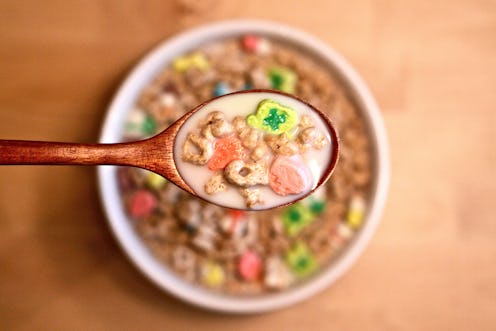 my favorite cereal for 25 years - Lucky Charms. I live off that stuff and owe all my success to it a...