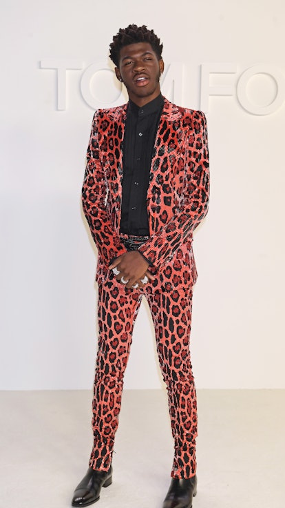 HOLLYWOOD, CALIFORNIA - FEBRUARY 07:  Lil Nas X attends the Tom Ford AW20 show at Milk Studios on Fe...