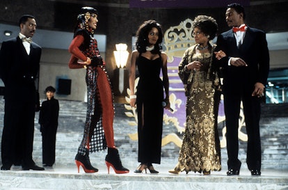 Eddie Murphy, Grace Jones, and Robin Givens in a scene from the film Boomerang,' 1992. 