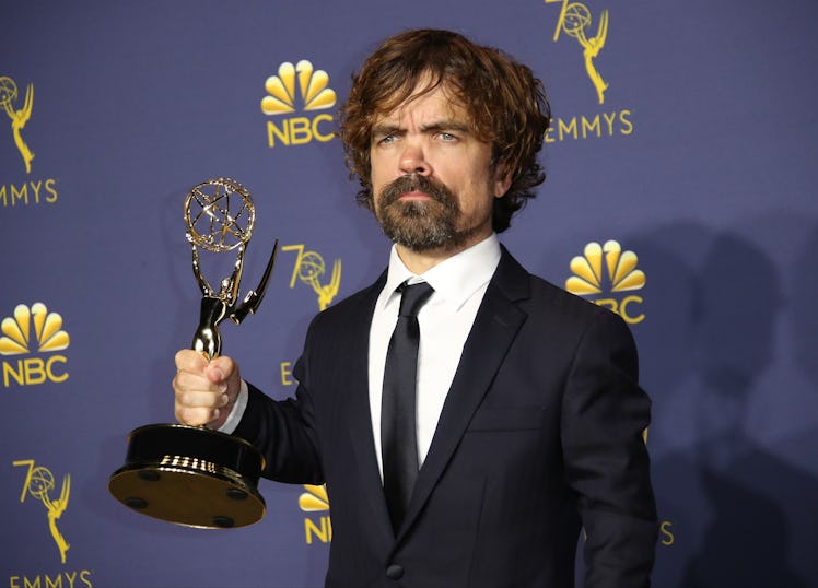 LOS ANGELES, CA - SEPTEMBER 17: Peter Dinklage poses with the Outstanding Supporting Actor for a Dra...