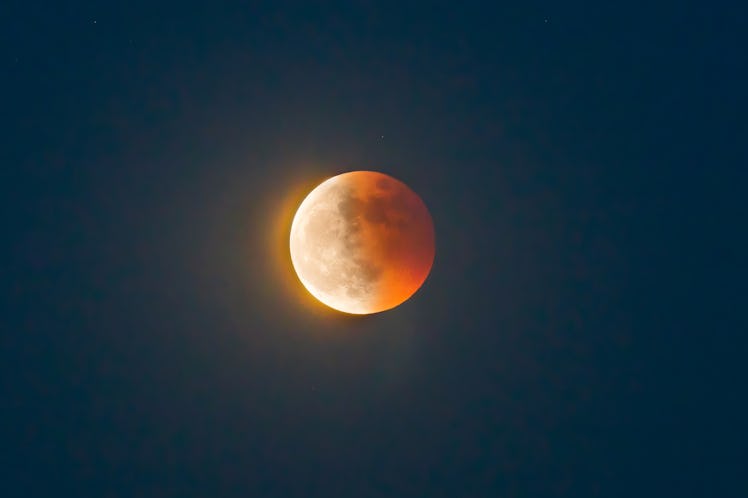 Full lunar eclipse taken from Tianjin, China on  May 26, 2021. A lunar eclipse (also known as a bloo...