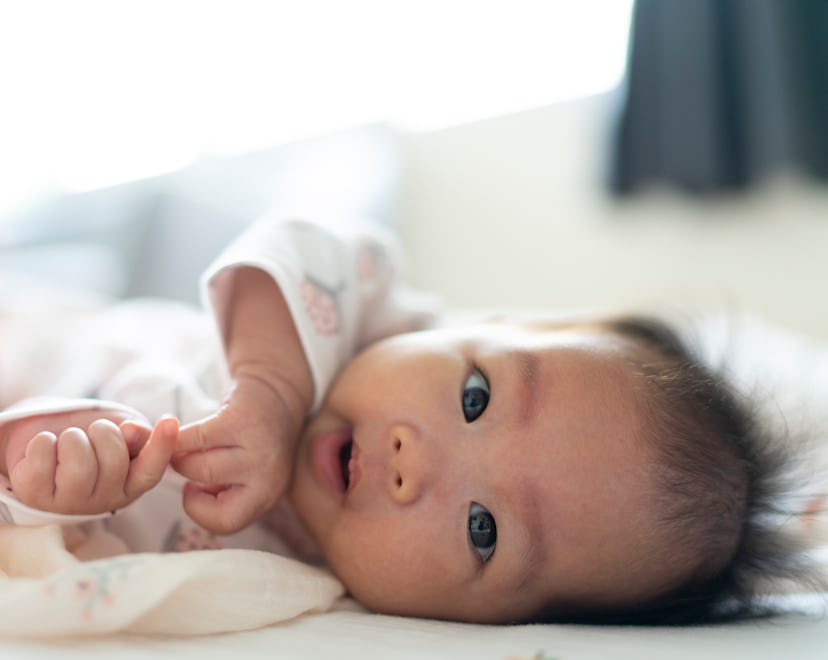 Baby lying down, The most popular baby names in 2021 include celebrity favorites and classic choices...