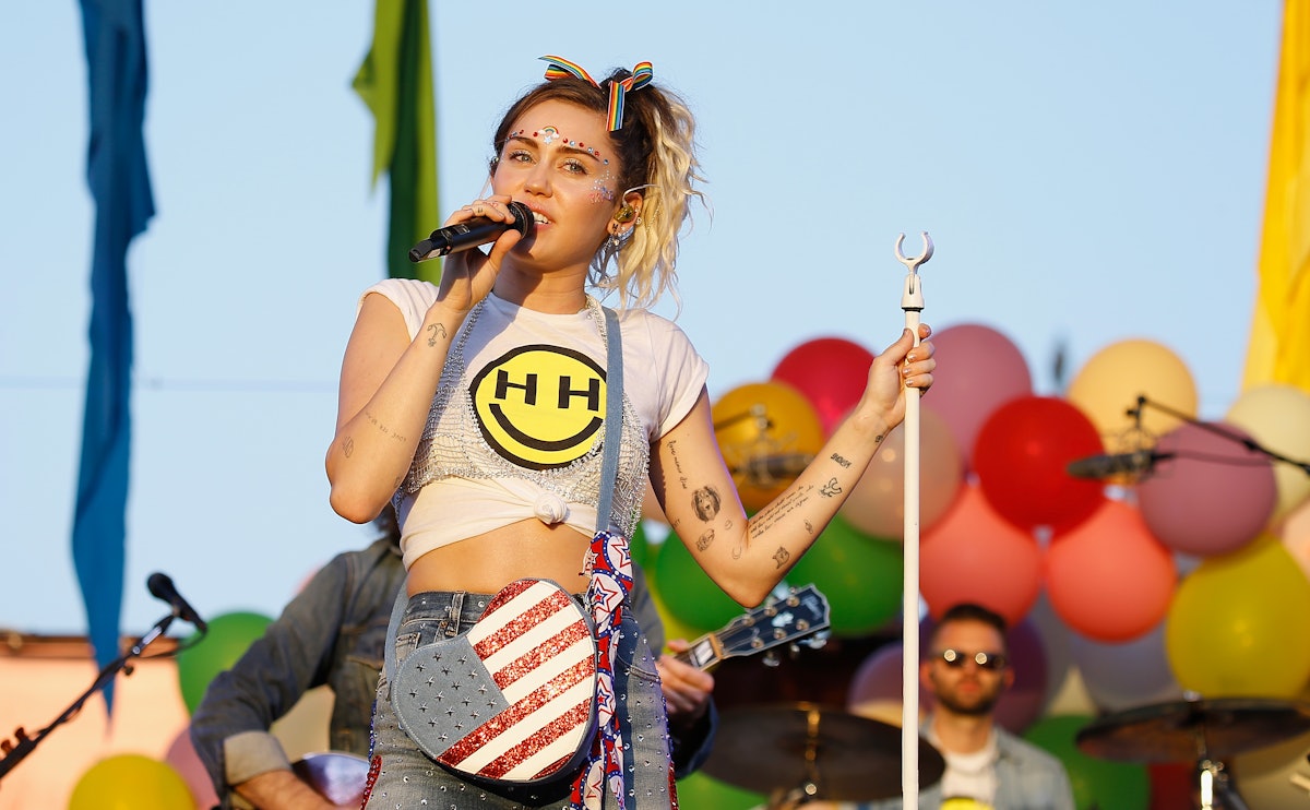Miley Cyrus performs during the 2017 Capital Pride Concert on June 11, 2017 in Washington, DC.  (Pho...