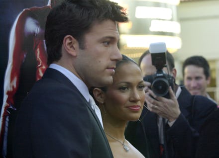 Jennifer Lopez & Ben Affleck during Daredevil Premiere - Arrivals at Mann Village Theatre in Westwoo...