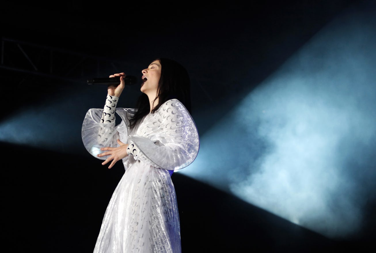 New Zealand singer, Lorde performs during her concert at the Corona Capital Music Festival in Mexico...