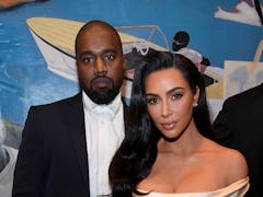 LOS ANGELES, CALIFORNIA - DECEMBER 14: (L-R) Kanye West and Kim Kardashian West attend Sean Combs 50...