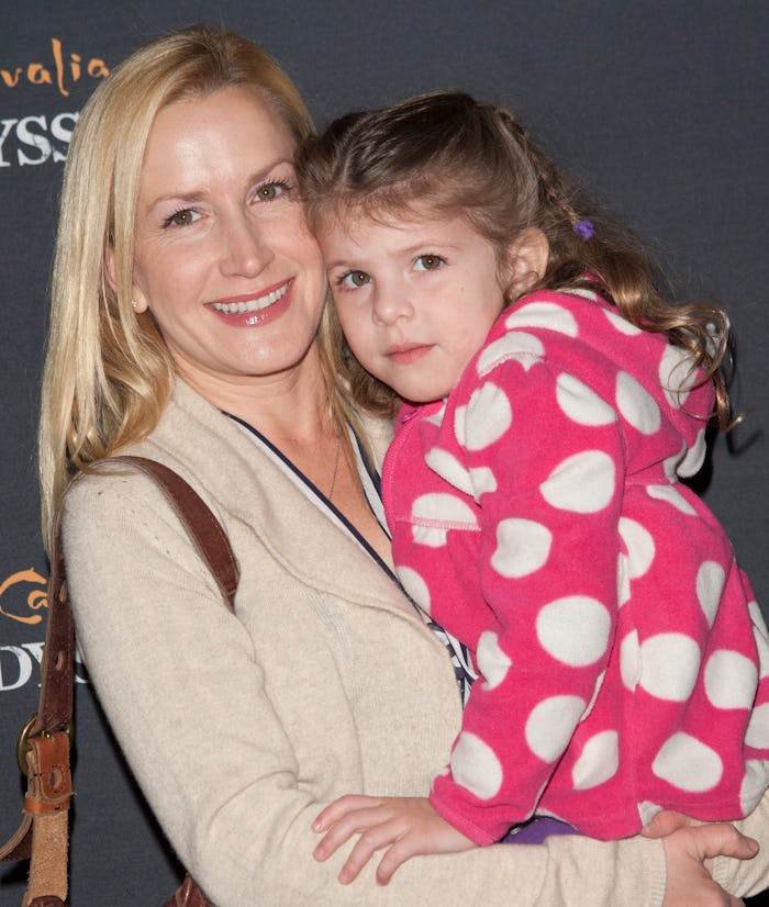 BURBANK, CA - FEBRUARY 27: Actress Angela Kinsey and daughter attend Celebrity Red Carpet Opening F...