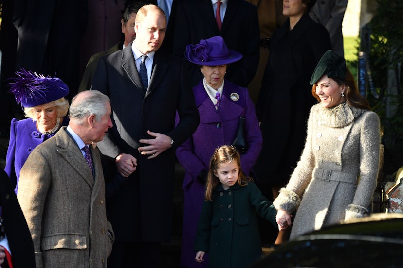 Prince Charles with Princess Charlotte.