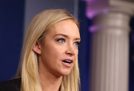 WASHINGTON, DC - JANUARY 07: White House Press Secretary Kayleigh McEnany speaks in the James Brady ...