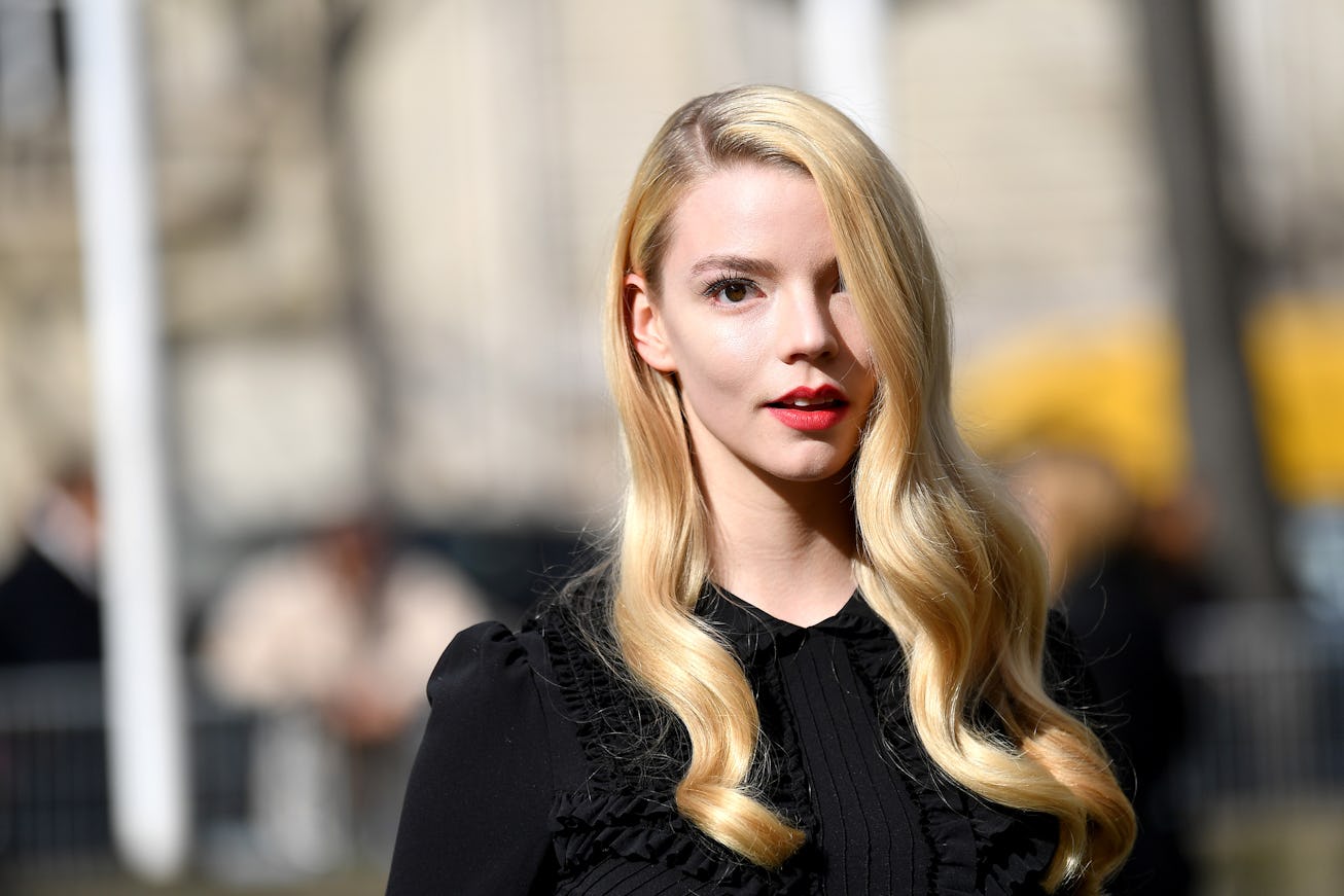 PARIS, FRANCE - MARCH 03: Anya Taylor-Joy attends the Miu Miu show as part of the Paris Fashion Week...