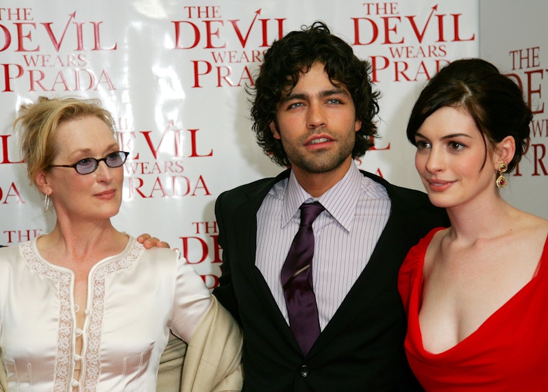 NEW YORK - JUNE 19:  (L-R) Actors Meryl Streep, Adrian Grenier and Anne Hathaway attend the 20th Cen...
