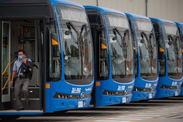 Transmilenio and SITP public transport buses of Bogota bought 596 100% electric buses from China man...
