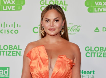 INGLEWOOD, CALIFORNIA: In this image released on May 2, Chrissy Teigen attends Global Citizen VAX LI...