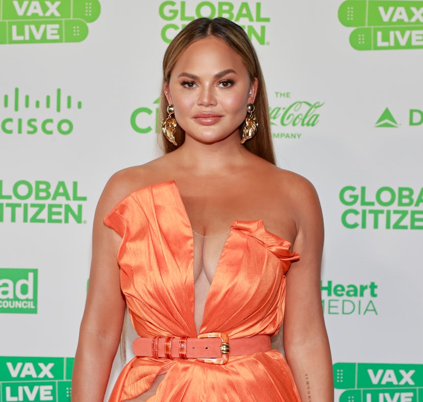 INGLEWOOD, CALIFORNIA: In this image released on May 2, Chrissy Teigen attends Global Citizen VAX LI...