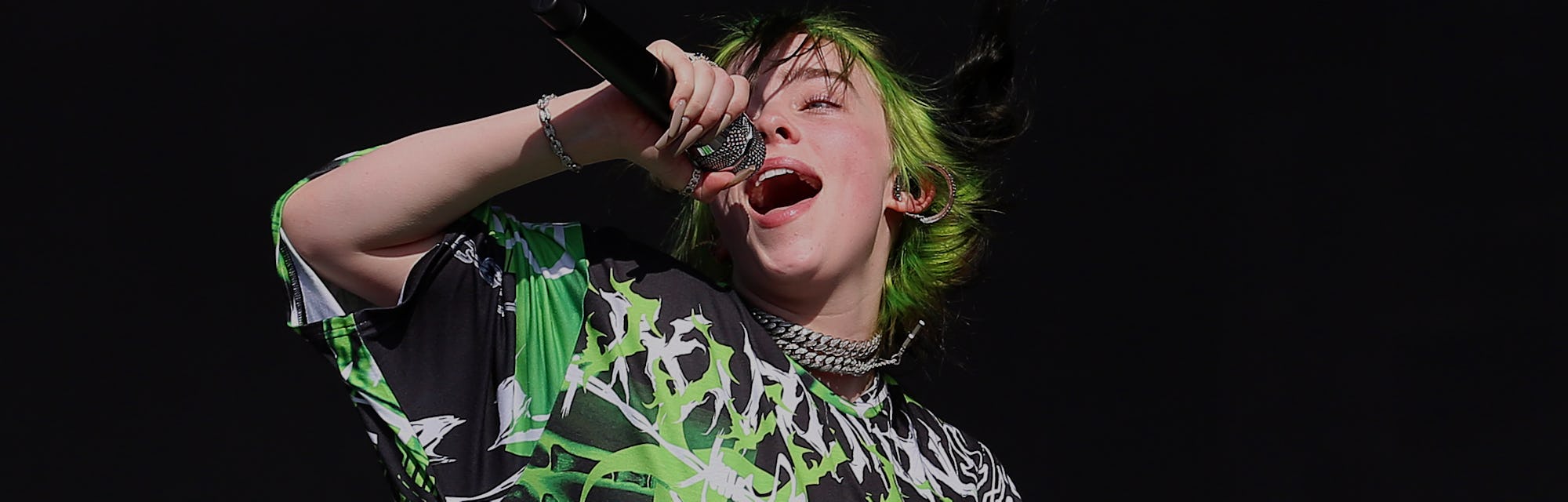 READING, ENGLAND - AUGUST 24: Billie Eilish performs live on the Main Stage during day two of Readin...