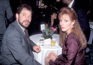 BEVERLY HILLS, CA - FEBRUARY 10:   Actor Jonathan Frakes and actress Gates McFadden attend Education...