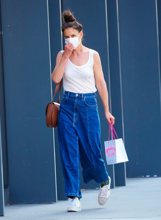 NEW YORK, NEW YORK - JUNE 14: Katie Holmes out and about on June 14, 2021 in New York City. (Photo b...