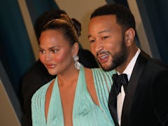 BEVERLY HILLS, CALIFORNIA - FEBRUARY 09:  Chrissy Teigen and John Legend attend the 2020 Vanity Fair...