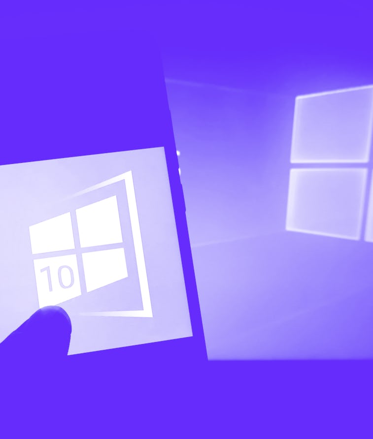 INDIA - 2019/08/17: In this photo illustration a most popular Operating System for Computer Windows ...