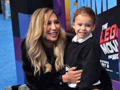 US actress Naya Rivera and son Josey Hollis Dorsey arrive for the premiere of "The Lego Movie 2: The...