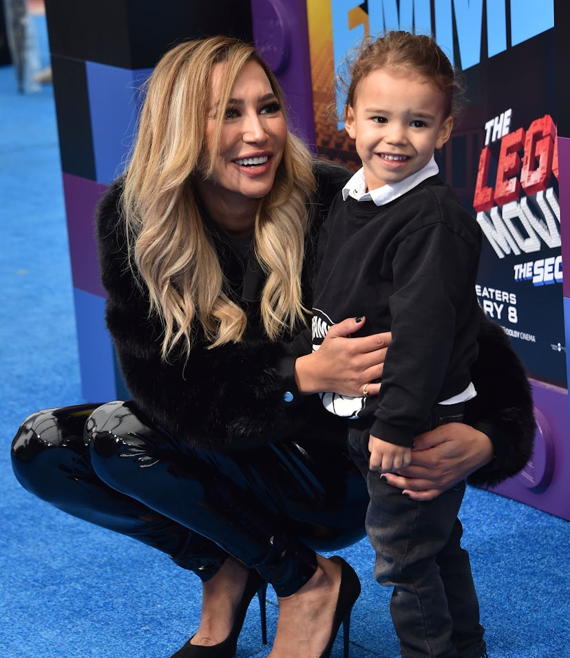 US actress Naya Rivera and son Josey Hollis Dorsey arrive for the premiere of "The Lego Movie 2: The...