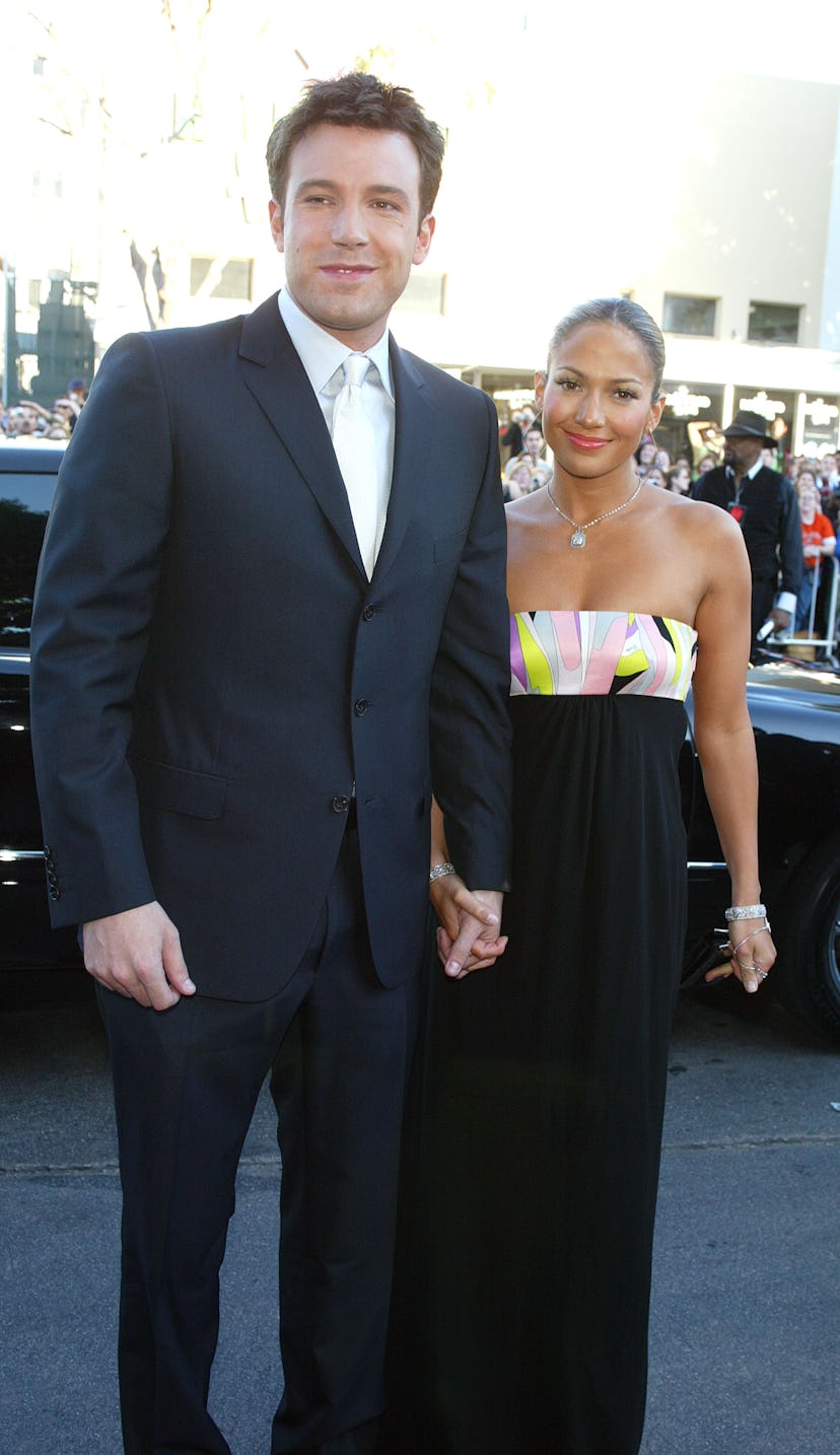 Take a trip down memory lane to see Jennifer Lopez and Ben Affleck’s best couple outfits, from her p...