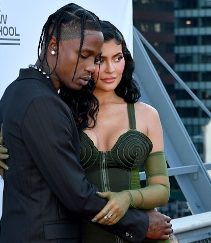 NEW YORK, NEW YORK - JUNE 15: Travis Scott and Kylie Jenner attend the The 72nd Annual Parsons Benef...