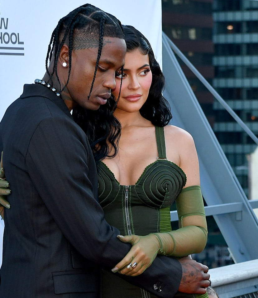 NEW YORK, NEW YORK - JUNE 15: Travis Scott and Kylie Jenner attend the The 72nd Annual Parsons Benef...