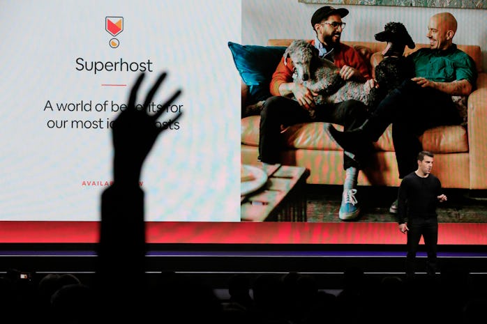 Airbnb co-founder and CEO Brian Chesky speaks about the revamped Superhost program as Superhosts rai...