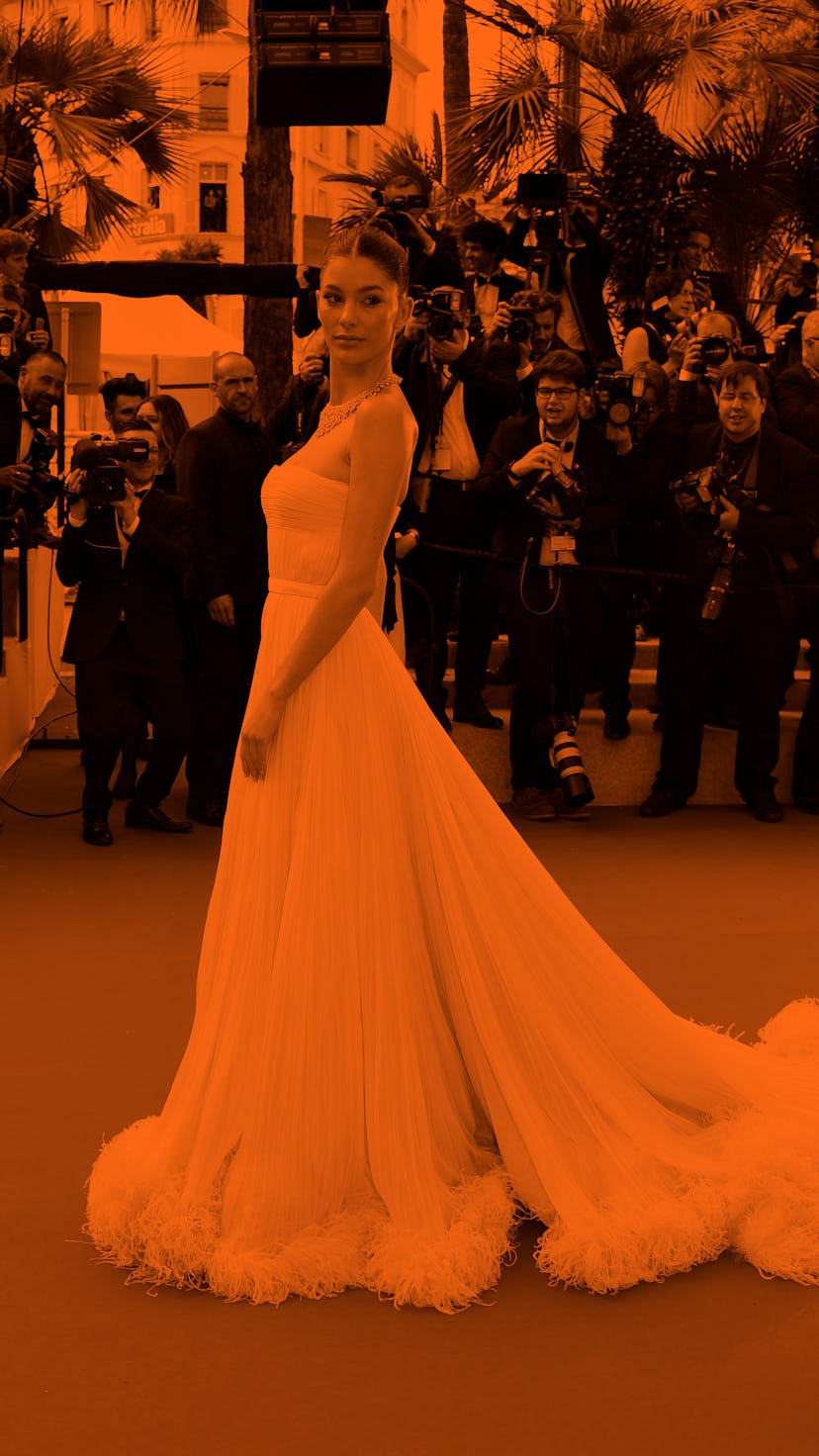 CANNES, FRANCE - MAY 21: Camila Morrone attends the screening of "Once Upon A Time In Hollywood" dur...