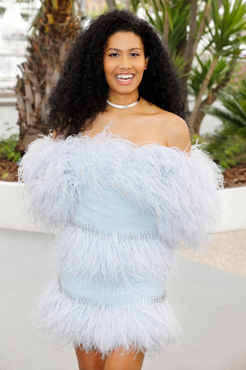 CANNES, FRANCE - MAY 19: (EDITORS NOTE: Image has been digitally retouched) Leyna Bloom attends the ...