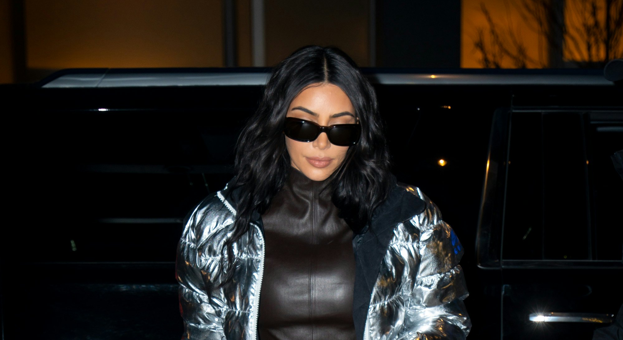 NEW YORK, NEW YORK - DECEMBER 21: Kim Kardashian is seen in Midtown on December 21, 2019 in New York...