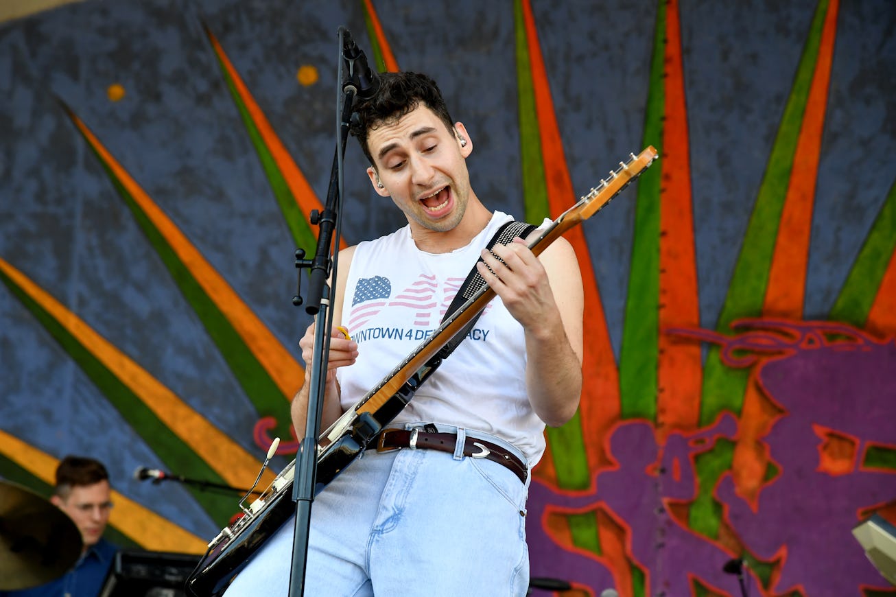 NEW ORLEANS, LA - APRIL 28: Jack Antonoff of Bleachers perform during the New Orleans Jazz and Herit...
